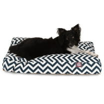 Majestic Pet | Chevron Rectangle Pet Bed For Dogs, Removable Cover, Navy Blue, Large