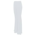 thumbnail image 5 of Women's Yoga Pants Casual Sweatpants Tight Fitting Dance Wide Leg Raising High Waisted Bell Bottom Fitness Cozy Leggings For Women Dress Pants Comfy Tights Sports Lounge Pants White, 5 of 5