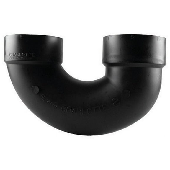Charlotte Pipe 1-1/2 in. Hub X 1-1/2 in. D Hub ABS U-Bend