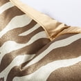 thumbnail image 3 of Cushion Cover Soft Sofa Decoration 100% Polyester China Jacquard Zebra Cushion Cover Champagne Pillowcase 18 x 18 inch, 3 of 5