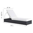 thumbnail image 3 of Modway Tahoe 3-Piece Chaise Lounge Set in Gray White, 3 of 7