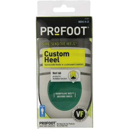 Profoot Men's Custom Heel Cushions, Size 8-13