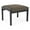 Adler Brown, variant on Lenox Wood Reception Waiting Room 18" 1-Seat Bench / Black Wood / Black