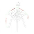 thumbnail image 6 of Outdoor Patio Wood Side Table - Brown, 6 of 6