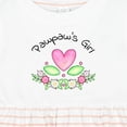thumbnail image 4 of Inktastic Pawpaw's Girl Heart Flowers Girls Baby Dress, 4 of 5