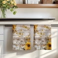 thumbnail image 7 of Farmhouse Sunflower Kitchen Towels Set of 4, Vintage Daisy Butterflies Rustic Wood Absorbent Dish Towels for Kitchen, Microfiber Hand Towel, Quick Drying Tea Towel for Cleaning Decorative Dishcloths, 7 of 7