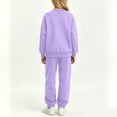 thumbnail image 7 of NAISIBABY Outfit Sets for Girls Size 8,Long Sleeve Crew Neck Sweatshirt +Pants Fall 2-Piece Set Purple, 7 of 7