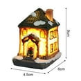 thumbnail image 5 of Christmas Ornament House Shape LED Light Gifts Xmas Luminous Miniature Decoration for Home, 5 of 8