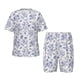 thumbnail image 1 of Balery Floral Butterfly Conjunto de Pijama Infantil de Manga Corta con Estampado – Ropa de Dormir de Algodón Suave-XX-Large, 1 of 6