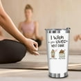 thumbnail image 6 of Best Friends Gifts for Women - Friend Birthday Gifts - Long Distance Friendship Gift - Funny Gift for Bestie, Sister, Hostess, BFF, Coworker - I wish you lived next door Tumbler Cup 20oz White, 6 of 6