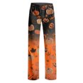 thumbnail image 6 of Zorvxlyn Halloween Pajama Pants for Women Boo Ghost Pumpkin Graphic Pj Bottoms for Women Drawstring Elastic Waist Lounge Pants for Women, 6 of 6