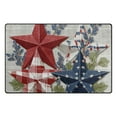 thumbnail image 2 of Non-Slip Area Rug 31"x20" Indoor Washable Floor Mats Carpet Printed for Living Room, Bedroom, Home Decor Red White and Blue Stars, 2 of 7