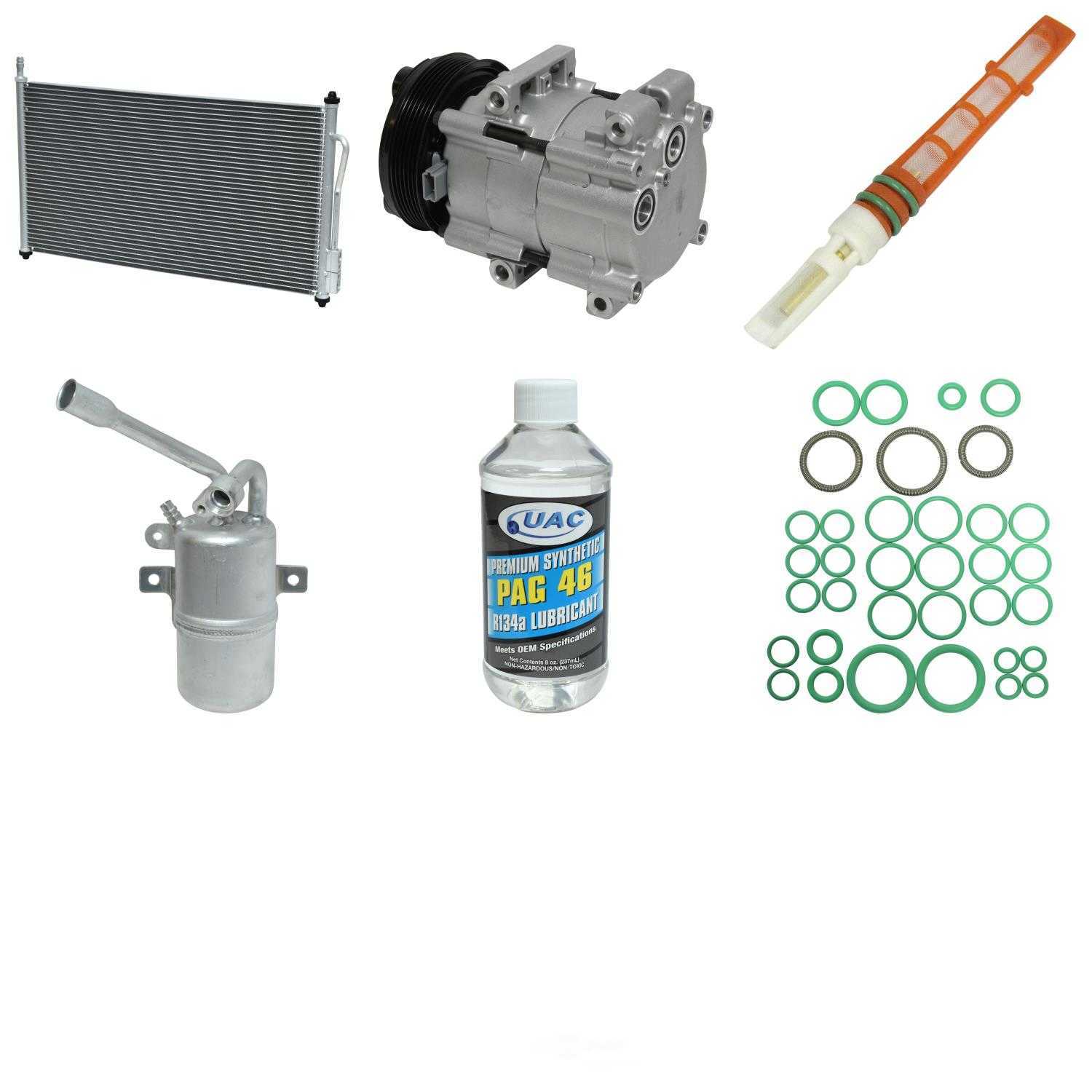 Uac Kt 1606A A/C Compressor And Component Kit, 1 Pack Fits select: 2003 FORD FOCUS SE/SE SPORT/ZTW