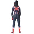 thumbnail image 4 of Disfraz de superhéroe Spiderman para Halloween 2099, traje de cosplay para niños, mono azul y rojo, traje de cuerpo completo Zentai para adultos y niños, 4 of 4