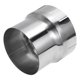 thumbnail image 1 of Rebajadora de codo de escape mandrel de 4" OD a 4.5" OD, adaptador de tubo de acero inoxidable 201, longitud de 4 pulgadas, tono plateado, 1 of 7