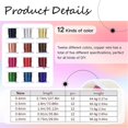 thumbnail image 3 of LICEWO Multipurpose Color Anodized Brass Sturdy Craft Wires 12 Gauge Flexible Accessory Portable for Projects Pack of 12 Rolls, 3 of 8