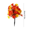 thumbnail image 3 of Autumn Artificial Flower with Ground Stake,16 Inch Fall Warm Tone Floral Pick, Weather Resistant Fake Plant Ornament for Yard Patio Garden Thanksgiving Decor, 3 of 6