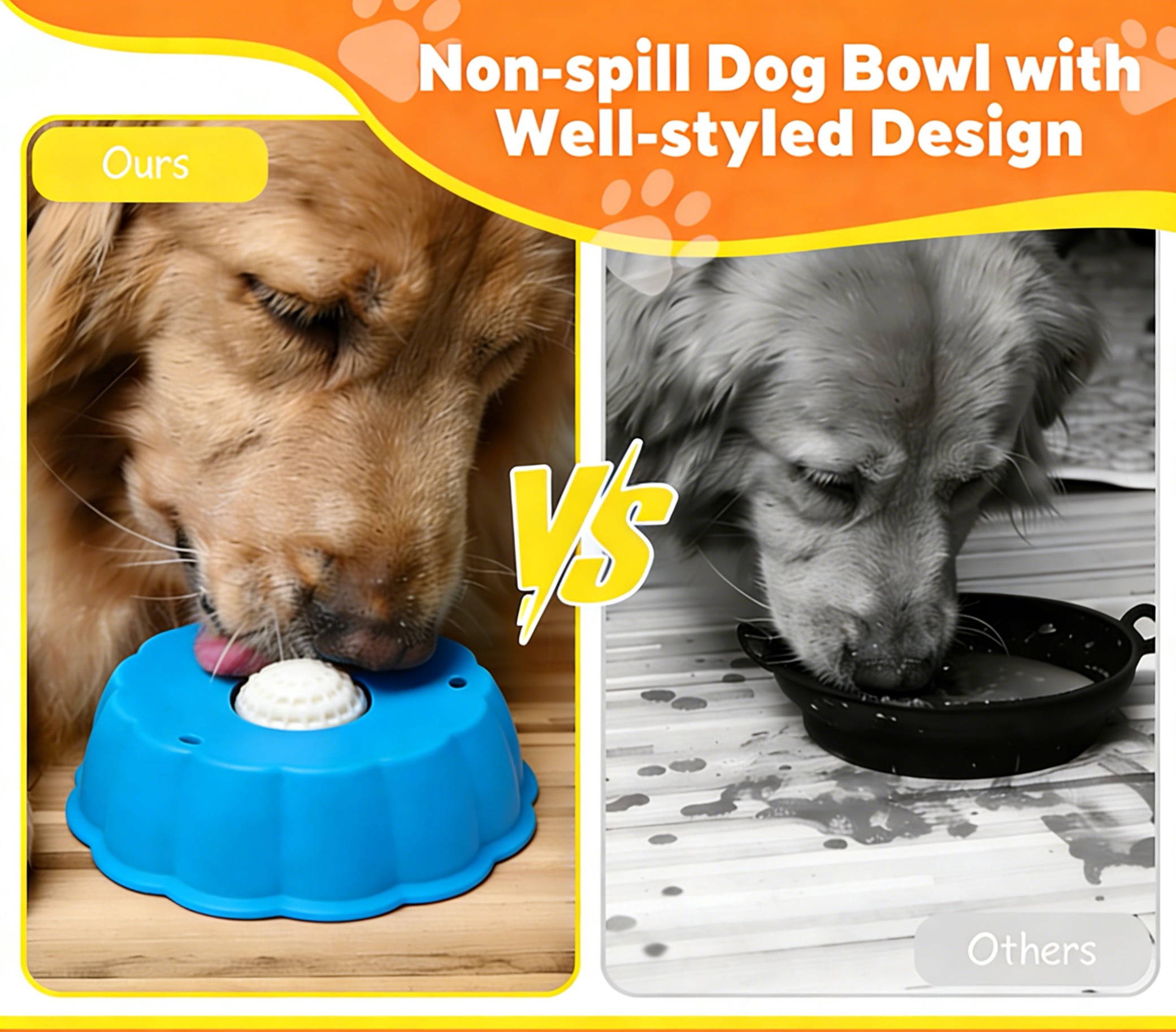 Dog Slow Feeder, Wet Food Liquid Treat Bowl, Anti-Slip Stable Bone Broth Dog Lick Bowl for All Breeds