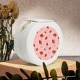 thumbnail image 6 of Naloa Strawberry Round Jewelry Box, Travel Jewelry Organizer, 3.9 x 3.9 x 2in Jewelry Storage Box for Women-White, 6 of 7