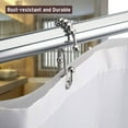 thumbnail image 4 of EVNELE Shower Curtain Hooks Rings, Double Sided Stainless Steel Shower Hooks Rust Proof for Bathroom Shower Rods Curtain, Set of 12, Nickel, 4 of 8