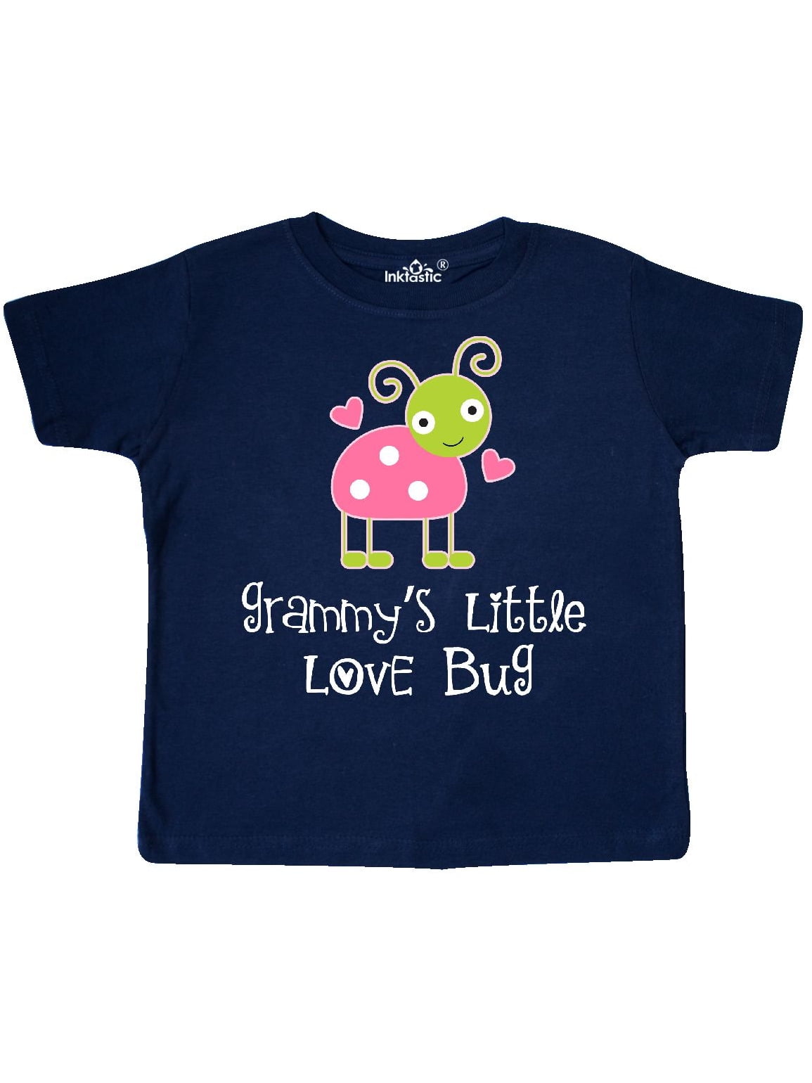 inktastic Valentines Day This Llama Loves Her Grammy Toddler T-Shirt