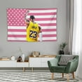 thumbnail image 6 of LeBron Art James wall tapestry poster for college dorm cave bedroom living room office party decoration gift, 6 of 8