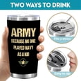 thumbnail image 5 of Veteran Tumbler  20oz Veteran Gifts, Army Gifts for Men - Veterans Day Fathers Day Retirement Gift for Army, Navy, Air Force, Veteran Tumbler, 5 of 7