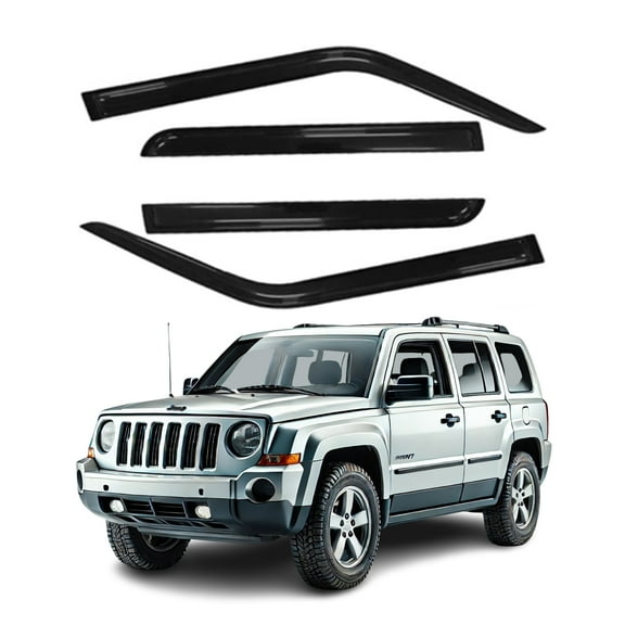 Fits Jeep Patriot 07-17 Acrylic Window Visor Sun Rain Deflector Guard 200 Thickened