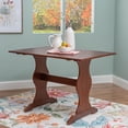thumbnail image 2 of Linon Chelsea Table de Salle à Manger en Pin Massif, Fini Noyer Riche, 2 of 8