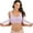 Purple, variant on Women's Sports Bra Lace Bralettes Seamless Padded Wirefree Bra for Yoga Fitness Running Bra, Purple, S