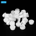 thumbnail image 3 of Uxcell Hole Plugs Plastic Screw Bumper Hole Plug Flush Snap Type Round Hole Cover Caps White 22mm(7/8"), 3 of 5