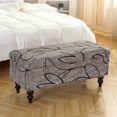 thumbnail image 4 of Footrest Stool Slipcover Stretch Case Protector for Kitchen Hotel Furniture Protector Footrest Stool Decor Style C, 4 of 9