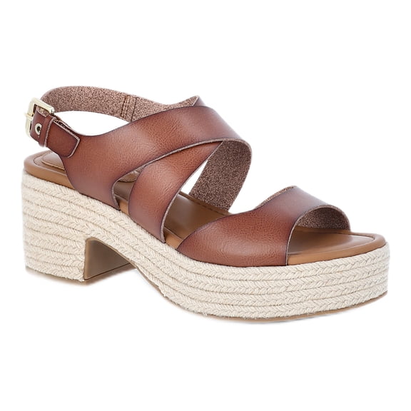 Free Assembly Women's Strappy Platform Block Heel Sandals