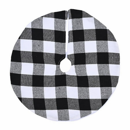 

Zlekejiko 38cm Tree Skirt Anti Fade Red/White Black Plain Anti Pilling Home Decoration Xmas Tree Carpet For Festival