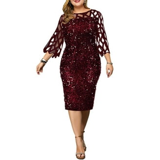 ALEX EVENINGS WOMAN Womens Navy Sequined Boat Neck Knee Length Cocktail Fit  + Flare Dress Plus 16W - Walmart.com