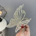thumbnail image 2 of 2pcs Butterflies Hair Claw Clips Delicate Jaw Clips Butterflies Hair Clips for Women, 2 of 8