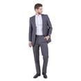 thumbnail image 2 of Mens Slim Fit Solid 2 Piece Pick Stitch Suit Set Notch Lapel, 2 of 4
