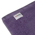 thumbnail image 5 of Beauty Threadz Cotton Banded Bath Mats, Plum, [Not a Bathroom Rug], 21 x 34 Inches, 100% Ring Spun Cotton - Highly Absorbent and Machine Washable Shower Bathroom Floor Mat (Pack of 2), 5 of 7
