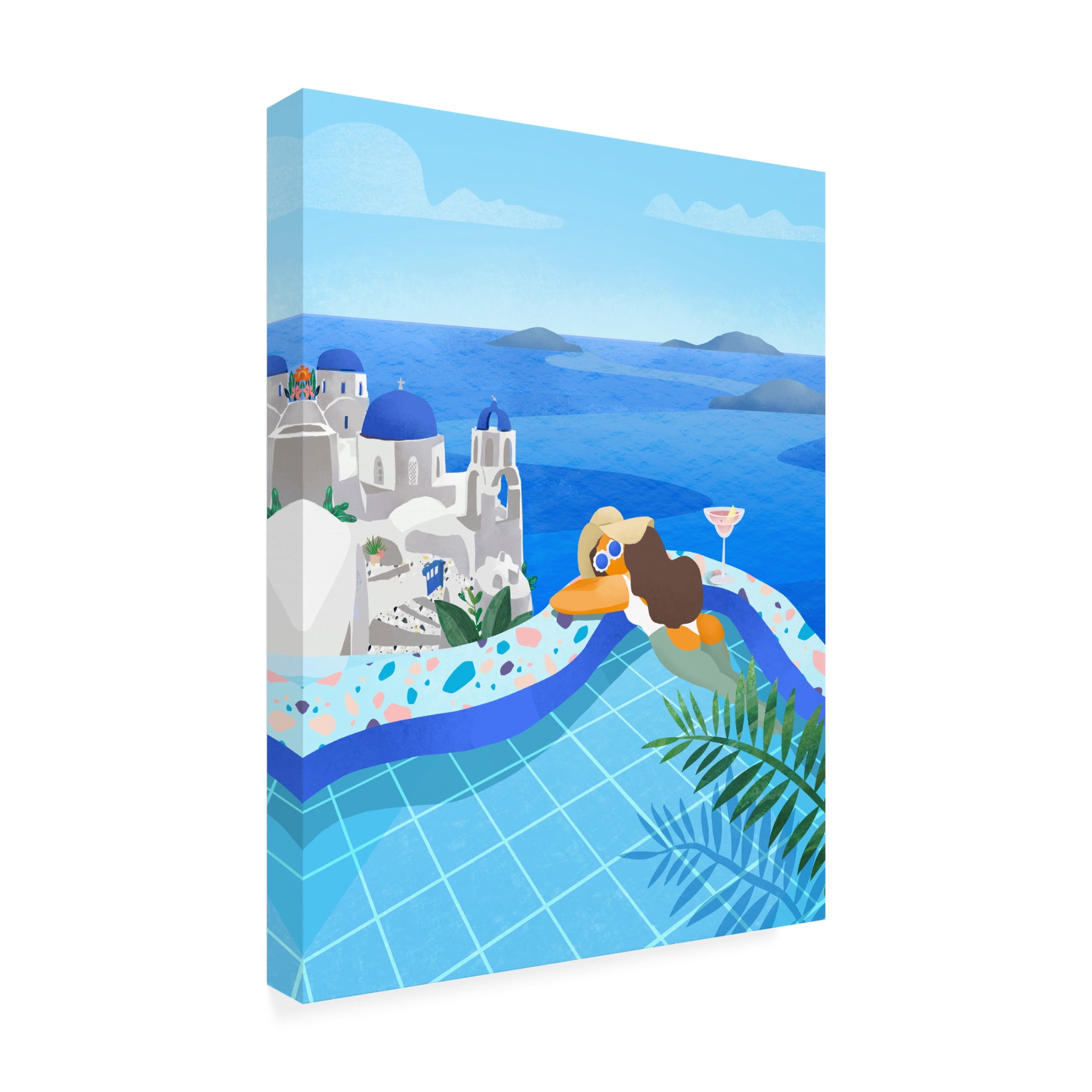Trademark Fine Art Petra Lizde Summer in Greece Canvas Wall Art
