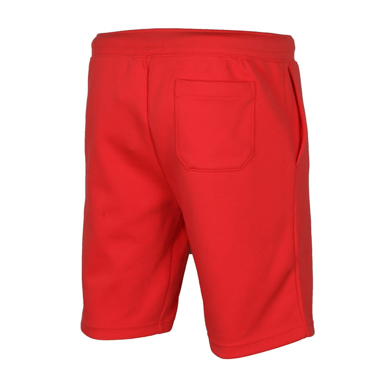 Polo RL Men's Double Knit Shorts (Red, Large)