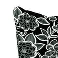 thumbnail image 6 of Jordan Manufacturing 46.5" x 24" Halsey Shadow Black Floral Rectangular Outdoor Deep Seat Chair Cushion Set with Welt, 6 of 10