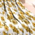 thumbnail image 3 of White Yellow Flower Sunflower Pattern Blanket,Comfortable Soft Flannel Throw Blanket,All Season,Warm Lightweight Blankets for Sofa Bed Couch Living Room Chair,30"x40", 3 of 4