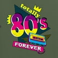 thumbnail image 2 of Totally 80's Forever Vintage Mens Premium Tri Blend T-Shirt, Military Green, Medium, 2 of 5