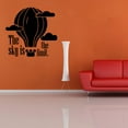 thumbnail image 3 of Sky Is The Limit Quote Hot Air Balloon Wall Sticker Art Decal for Girls Boys Kids Room Bedroom Nursery Kindergarten Garage House Fun Home Decor Stickers Wall Art Vinyl Decoration Size (30x30 inch), 3 of 3