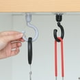 thumbnail image 2 of Lefu 5x Ceiling Rotating Hook Strong Sticking Wall Key Hanging Door Rear Coat Hook, 2 of 5