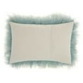 thumbnail image 4 of Nourison Couture Fur Tibetan Sheepskin Celadon Throw Pillow, 14" x 20", 4 of 6