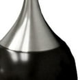 thumbnail image 4 of 25" Black and Silver Gourd Table Lamp With White Tapered Drum Shade, 4 of 6