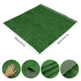thumbnail image 3 of Artificial Grass Carpet High Density Fake Grass Mat 1cm Grass Height Artificial Grass Carpet Natural False Grass Rug Roll Lawn for Outdoor Garden Yard Lawn, 3 of 4