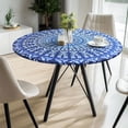 thumbnail image 2 of Round Elastic Tablecloth Fitted & Waterproof 36"-44" Round Tables, 2 of 6