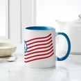 thumbnail image 6 of CafePress - Peace American Flag Mug - 11 oz Ceramic Mug - Novelty Coffee Tea Cup, 6 of 6